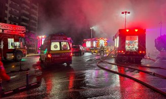 Incendiu în exteriorul Iulius Mall