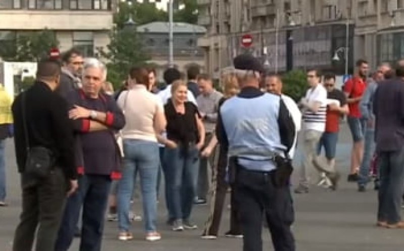 Nou protest împotriva Guvernului în Piața Victoriei